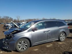 Salvage cars for sale at Des Moines, IA auction: 2014 Honda Odyssey Touring