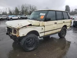 Salvage cars for sale at Portland, OR auction: 1991 Land Rover Range Rover