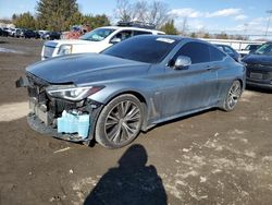 Salvage cars for sale at Finksburg, MD auction: 2017 Infiniti Q60 Base