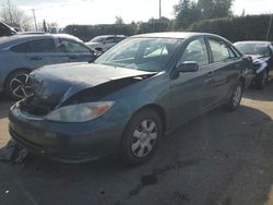 Salvage cars for sale at San Martin, CA auction: 2002 Toyota Camry LE