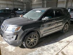 Salvage cars for sale at Kansas City, KS auction: 2017 Ford Explorer XLT