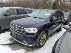 Salvage cars for sale from Copart Albany, NY: 2016 Dodge Durango Citadel