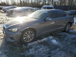 Salvage cars for sale at Waldorf, MD auction: 2018 Infiniti Q50 Pure