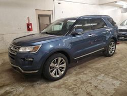 Salvage cars for sale at Ham Lake, MN auction: 2018 Ford Explorer Limited