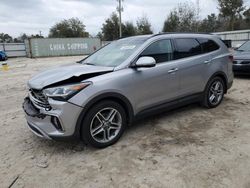 Salvage cars for sale at auction: 2017 Hyundai Santa FE SE Ultimate