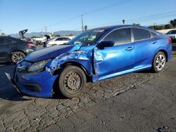 Salvage cars for sale at Colton, CA auction: 2016 Honda Civic LX