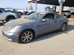 Salvage cars for sale at Hayward, CA auction: 2006 Infiniti G35