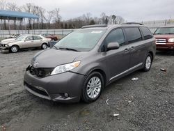 Salvage cars for sale from Copart Spartanburg, SC: 2013 Toyota Sienna XLE