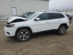 Salvage cars for sale at Portland, MI auction: 2021 Jeep Cherokee Limited