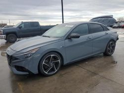 Salvage cars for sale at Grand Prairie, TX auction: 2021 Hyundai Elantra N Line