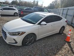 Salvage cars for sale at Riverview, FL auction: 2018 Hyundai Elantra SEL