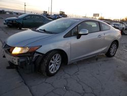 Salvage cars for sale at auction: 2012 Honda Civic EXL