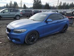 Salvage cars for sale at Graham, WA auction: 2015 BMW 228 I