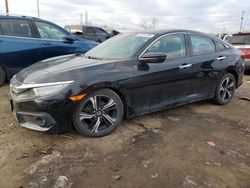 Salvage cars for sale at Woodhaven, MI auction: 2018 Honda Civic Touring