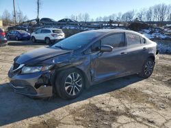 Salvage cars for sale from Copart Marlboro, NY: 2015 Honda Civic EX