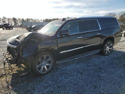 Salvage cars for sale at Fairburn, GA auction: 2015 Cadillac Escalade ESV Luxury