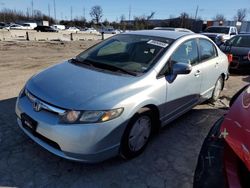 Salvage cars for sale at Bridgeton, MO auction: 2006 Honda Civic Hybrid