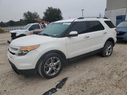 Salvage cars for sale at Apopka, FL auction: 2013 Ford Explorer Limited