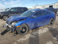 Salvage cars for sale at Kansas City, KS auction: 2016 Honda Civic LX