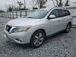 Salvage cars for sale from Copart Riverview, FL: 2014 Nissan Pathfinder SV Hybrid