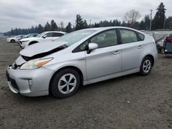 Salvage cars for sale at Graham, WA auction: 2014 Toyota Prius