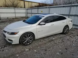 Chevrolet Malibu Premier salvage cars for sale: 2017 Chevrolet Malibu Premier