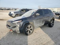 Salvage cars for sale at Kansas City, KS auction: 2015 Jeep Cherokee Trailhawk