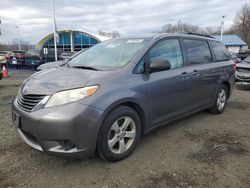 Salvage cars for sale from Copart East Granby, CT: 2011 Toyota Sienna LE