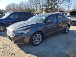 Salvage cars for sale at North Billerica, MA auction: 2019 Ford Fusion SE