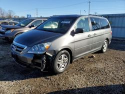 Salvage cars for sale from Copart Chicago Heights, IL: 2007 Honda Odyssey EXL