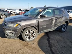 Salvage cars for sale at Woodhaven, MI auction: 2018 Jeep Compass Limited