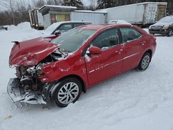 Salvage cars for sale from Copart Montreal Est, QC: 2018 Toyota Corolla L