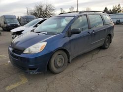 Salvage cars for sale from Copart Woodburn, OR: 2005 Toyota Sienna CE