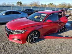 Salvage cars for sale at Shreveport, LA auction: 2018 Honda Accord Sport