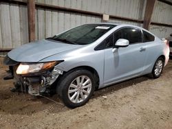 Salvage cars for sale at Houston, TX auction: 2012 Honda Civic EXL