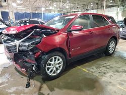 Salvage cars for sale at Woodhaven, MI auction: 2022 Chevrolet Equinox LT