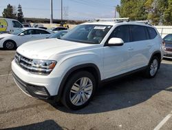 Salvage cars for sale at Rancho Cucamonga, CA auction: 2019 Volkswagen Atlas SE