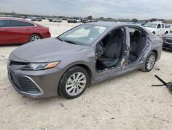 Salvage cars for sale at San Antonio, TX auction: 2022 Toyota Camry LE