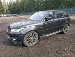 Salvage cars for sale at Graham, WA auction: 2016 Land Rover Range Rover Sport HSE