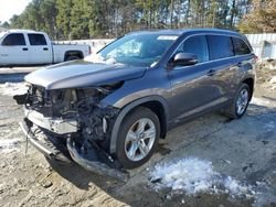 Salvage Cars with No Bids Yet For Sale at auction: 2019 Toyota Highlander Hybrid Limited