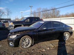 Salvage cars for sale from Copart New Britain, CT: 2019 Infiniti Q50 Luxe