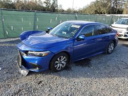 Salvage cars for sale at Riverview, FL auction: 2024 Honda Civic LX