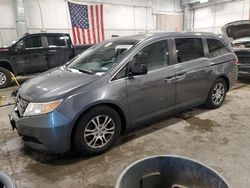 Salvage cars for sale at Mcfarland, WI auction: 2011 Honda Odyssey EXL