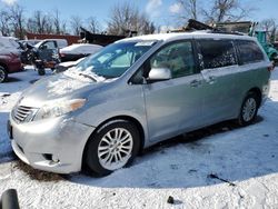 Salvage cars for sale at Baltimore, MD auction: 2017 Toyota Sienna XLE