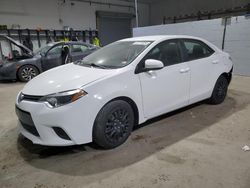 2015 Toyota Corolla L en venta en Candia, NH