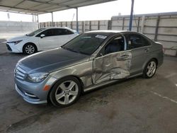 Salvage cars for sale at Anthony, TX auction: 2011 Mercedes-Benz C300