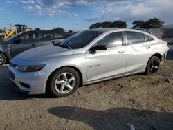 Chevrolet Malibu salvage cars for sale: 2017 Chevrolet Malibu LS