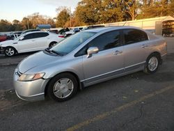 Honda salvage cars for sale: 2007 Honda Civic Hybrid