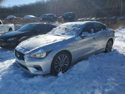 Salvage cars for sale at Baltimore, MD auction: 2018 Infiniti Q50 Luxe