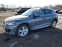 Salvage cars for sale at New Britain, CT auction: 2018 Audi Q5 Premium Plus